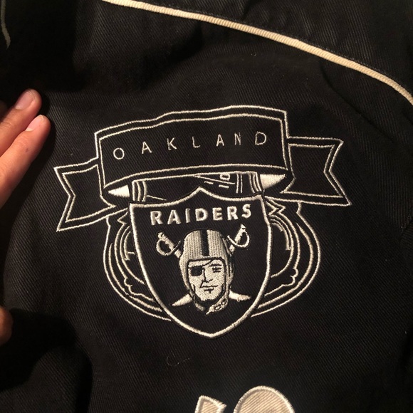 SOLD DO NOT BUY- Oakland Raiders vintage letterman - Picture 2 of 5
